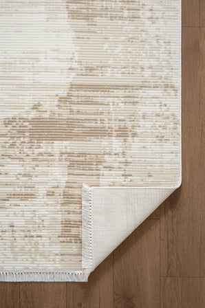 Etro ET006B Krem Modern Desenli Parlak Ağır Yüksek Sıklıkta Salon Halısı İpek Serisi