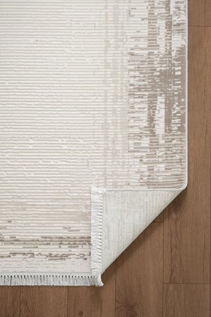 Etro ET007G Gri Modern Çerçeveli Desen Parlak Ağır Yüksek Sıklıkta Salon Halısı İpek Serisi