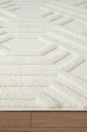 Loop LP024W Gri Halı Dekoratif Sisal Yumuşak Bukleli Tozsuz Salon Halısı Yatak Odası Iskandinav