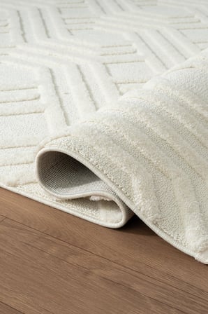 Loop LP024W Gri Halı Dekoratif Sisal Yumuşak Bukleli Tozsuz Salon Halısı Yatak Odası Iskandinav