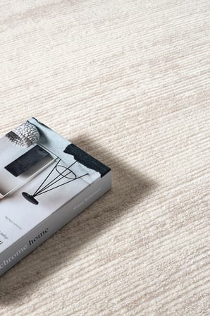 Alpi CT022A  Beyaz Halı Bej Detaylı Modern Desen Akrilik Pamuk Taban Tozu Az Salon Halısı Koridor