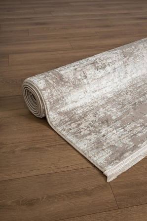 Fabay CT026A Vizon Halı Modern Desenli Pamuk Taban Salon Halısı Yatak Odası Koridor