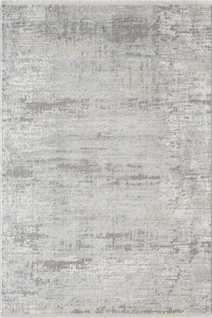 Fabay CT027A Gri Halı Modern Desenli Pamuk Taban Salon Halısı Yatak Odası Koridor