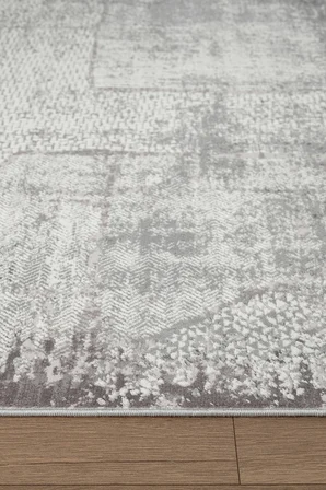 Matris MI002G Gri Halı Modern Pamuk Taban Akrilik Tozuaz Salon Yatak Odası Koridor Halısı