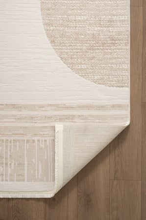 Luxia LU002B Bej Krem Akrilik Modern Salon Koridor Yatak ve Oturma Odası Halısı