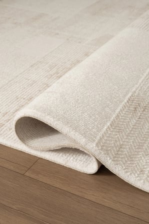 Luxia LU003B Bej Krem Akrilik Modern Salon Koridor Yatak ve Oturma Odası Halısı