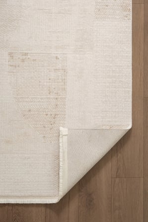 Luxia LU003B Bej Krem Akrilik Modern Salon Koridor Yatak ve Oturma Odası Halısı