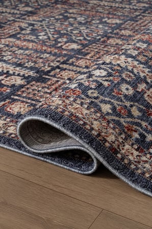 Focus FO005M Lacivert Renkli Vintage Modern Salon Koridor Yatak ve Oturma Odası Halısı