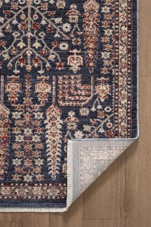 Focus FO005M Lacivert Renkli Vintage Modern Salon Koridor Yatak ve Oturma Odası Halısı