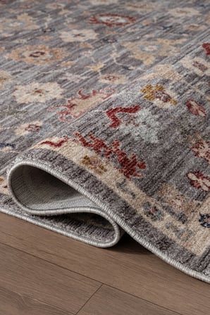 Focus FO004R Gri Renkli Vintage Modern Salon Koridor Yatak ve Oturma Odası Halısı