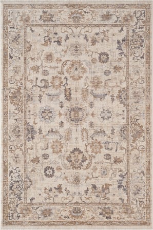 Focus FO003A Bej Kahve Vintage Modern Salon Koridor Yatak ve Oturma Odası Halısı