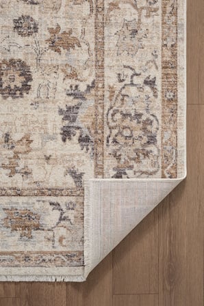 Focus FO003A Bej Kahve Vintage Modern Salon Koridor Yatak ve Oturma Odası Halısı