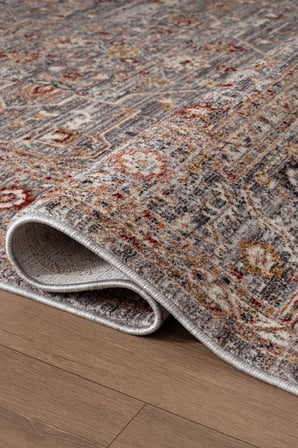 Focus FO002G Gri Vintage Modern Salon Koridor Yatak ve Oturma Odası Halısı