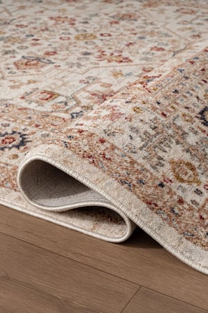 Focus FO002R Krem Renkli Vintage Modern Salon Koridor Yatak ve Oturma Odası Halısı
