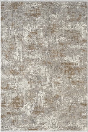 Mihenk MH004A Gri-Açık Kahve Akrilik Modern Salon, Koridor, Yatak ve Oturma Odası Halısı