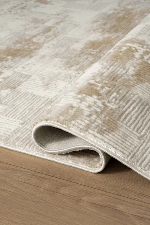 Mihenk MH002B Gri-Bej Akrilik Modern Salon, Koridor, Yatak ve Oturma Odası Halısı