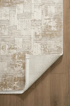 Mihenk MH002B Gri-Bej Akrilik Modern Salon, Koridor, Yatak ve Oturma Odası Halısı