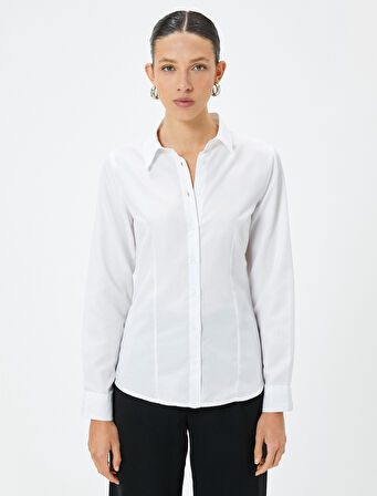 Slim Fit Gömlek Uzun Kollu Klasik Yaka 