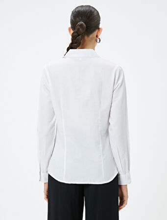 Slim Fit Gömlek Uzun Kollu Klasik Yaka 