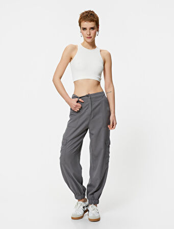 Kargo Jogger Pantolon Cepli Lyocell™ Kumaş