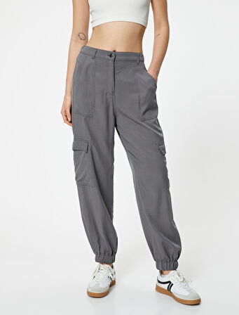Kargo Jogger Pantolon Cepli Lyocell™ Kumaş