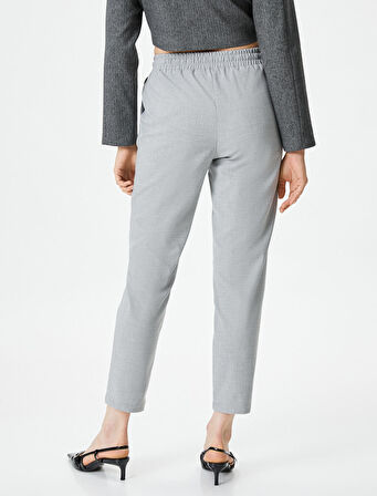 Havuç Pantolon Beli Bağcıklı Cep Detaylı