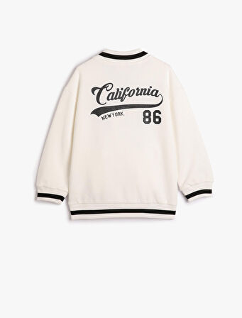 Ceket Aplike Detaylı Cepli V Yaka Çıtçıt Kapamalı