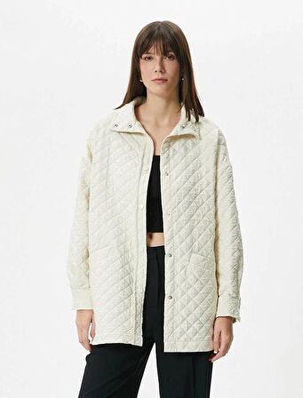 4SAK50024UW Koton Kadın Ceket BEJ