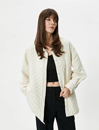 4SAK50024UW Koton Kadın Ceket BEJ