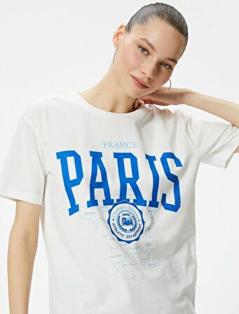 4SAL10161IK Koton Kadın T-shirt EKRU