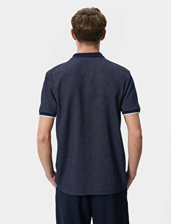 4SAM10089MK Koton Erkek T-shirt LACİVERT