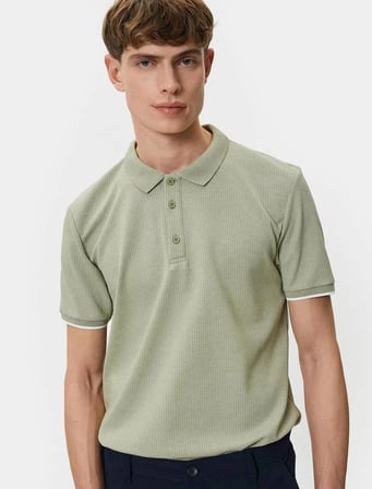 4SAM10089MK Koton Erkek T-shirt HAKİ