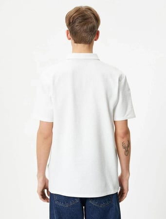 4SAM10109MK Koton Erkek T-shirt EKRU