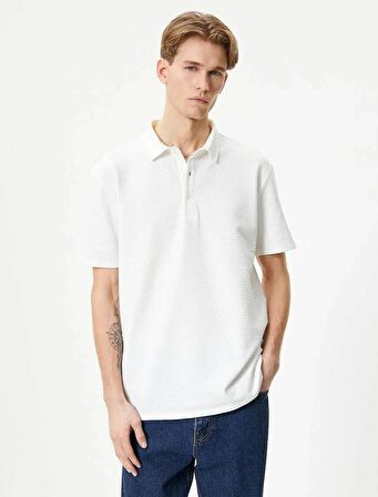 4SAM10109MK Koton Erkek T-shirt EKRU