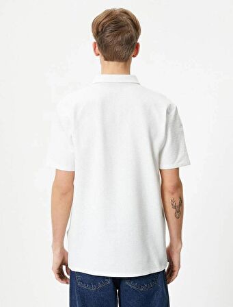 4SAM10109MK Koton Erkek T-shirt EKRU