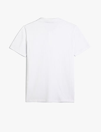 Polo Yaka Tişört Slim Fit Düğmeli Kısa Kollu