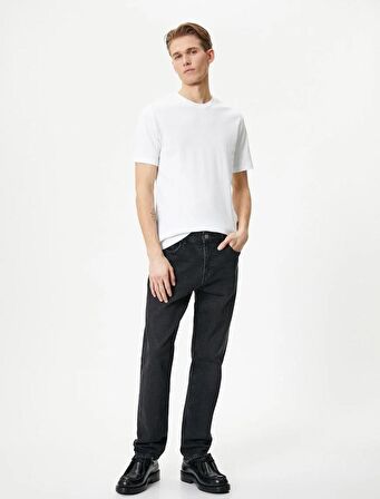 4SAM10272HK Koton Erkek T-shirt BEYAZ
