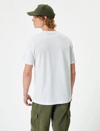 Basic Tişört Bisiklet Yaka Kısa Kollu 