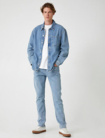 Slim Fit Kot Pantolon - Michael Jean