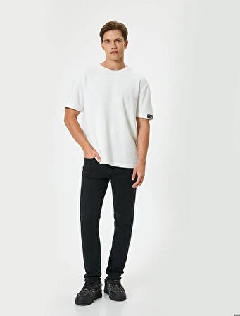 4SAM40129ND Koton Erkek Jean Pantolon SİYAH