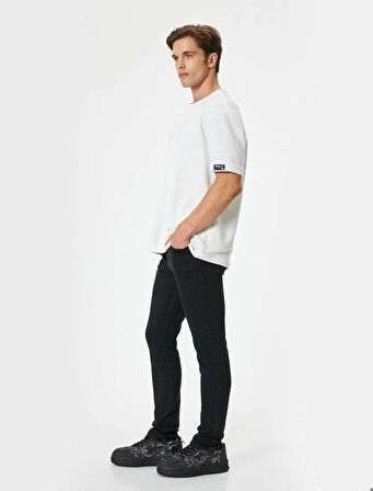 4SAM40129ND Koton Erkek Jean Pantolon SİYAH