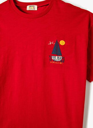 Koton Kırmızı Erkek T-Shirt 4SKB10249TK