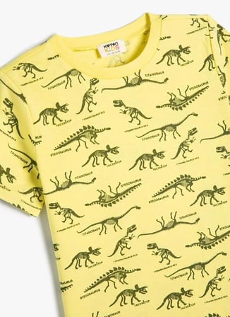 Koton Sarı Erkek Çocuk  T-Shirt 4SKB10279TK