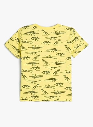 Koton Sarı Erkek Çocuk  T-Shirt 4SKB10279TK