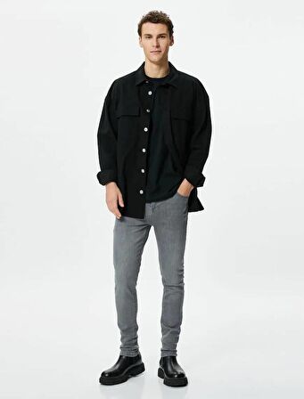 4WAM40377ND Koton Erkek Jean Pantolon ANTRASİT