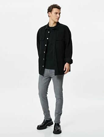 4WAM40377ND Koton Erkek Jean Pantolon ANTRASİT