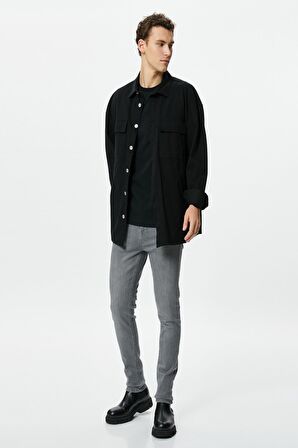 Erkek Antrasit Jeans