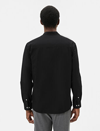 Klasik Gömlek Slim Fit Uzun Kollu Düğmeli