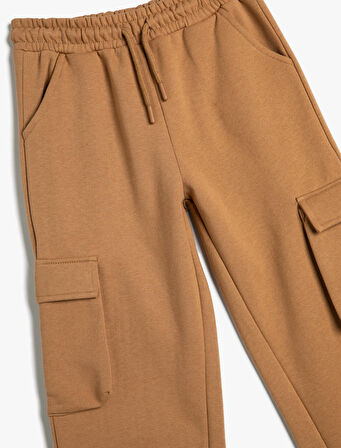 Basic Kargo Eşofman Altı Kapaklı Cep Detaylı Beli Bağlamalı