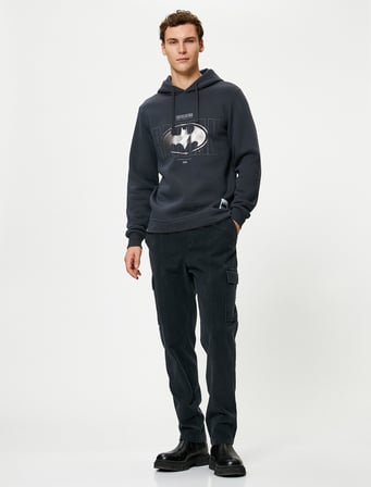 Batman Hoodie Lisanslı Baskılı